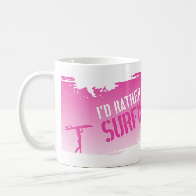 Mug Je surferais plutôt (Gauche)