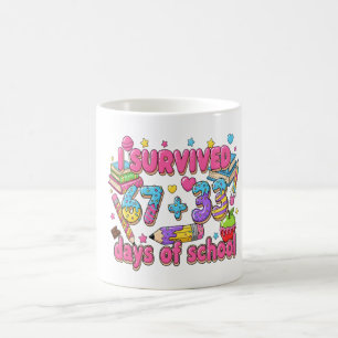 Mug Je Survivre 67 Plus 33 Jours de Mathématiques Enfa