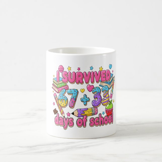 Mug Je Survivre 67 Plus 33 Jours de Mathématiques Enfa (Centre)