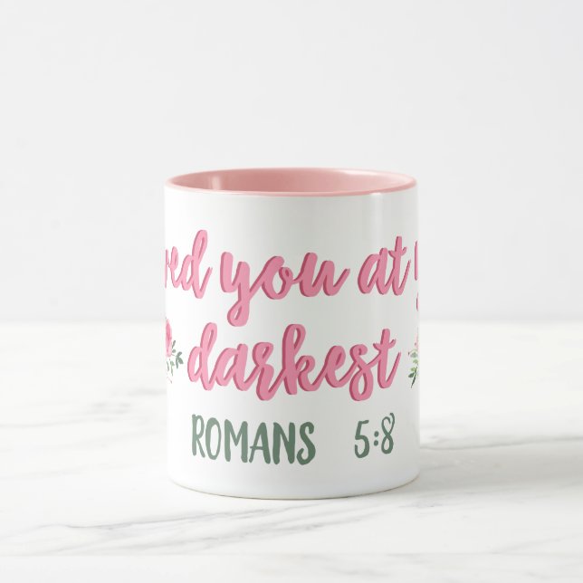 Mug Je T'Aimais À Ton Plus Sombre // Verse Bible (Centre)