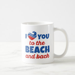 Mug Je T'Aime À La Plage Et Au Retour
