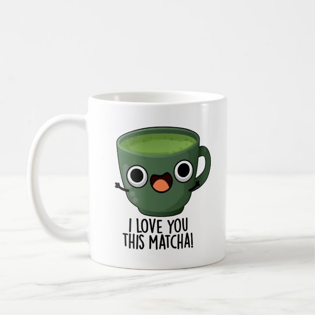 Mug Je t'aime autant que ce Matcha Blagues de boissons (Gauche)