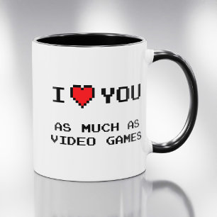 Mug Je T'Aime Autant Que Jeux Vidéo   Jeux amusants