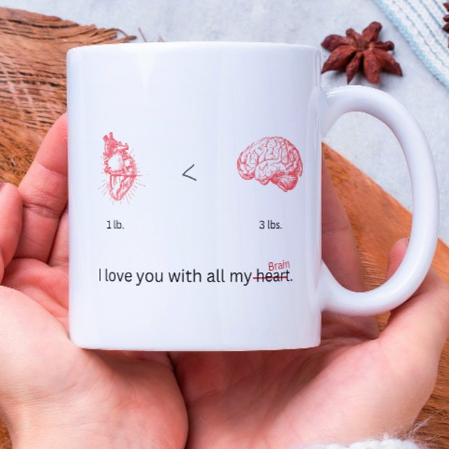 Mug Je t'aime avec tout mon hypothalamus (Créateur téléchargé)