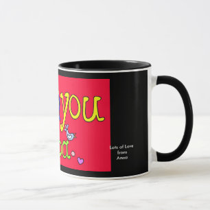 Mug Je t'aime baba à personnaliser