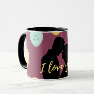 Mug Je T'Aime Candy Hearts Couple
