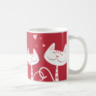 Mug Je t'aime chats et coeurs Valentine