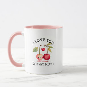 Mug Je T'Aime Cherry Beaucoup de Valentines Jour