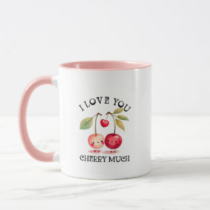 Mug Je T'Aime Cherry Beaucoup de Valentines Jour