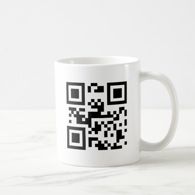 Mug Je t'aime - code de QR (Droite)