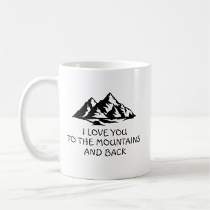 Mug Je T'Aime Dans Les Montagnes Et Les Cadeaux De Mar