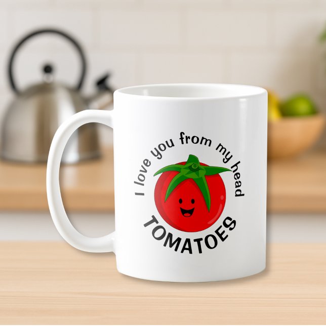 Mug Je T'Aime Depuis Mes Tomates De Tête (Créateur téléchargé)