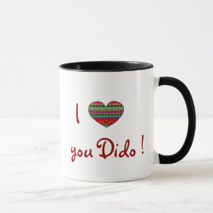 Mug Je t'aime Dido de tout mon coeur
