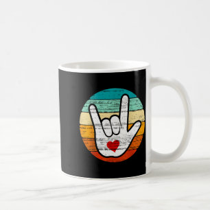 Mug Je t'aime en langue des signes, Saint Valentin amo