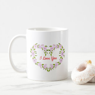 Mug Je t'aime Fleurs mignonnes