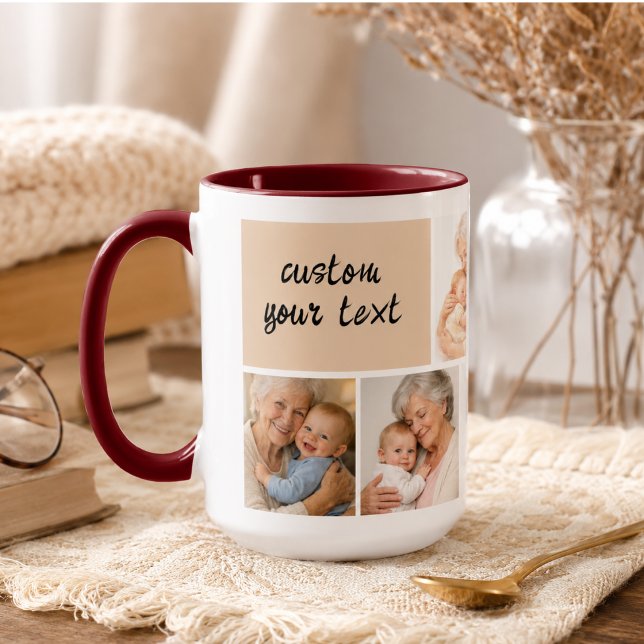 Mug Je t'aime grand-mère | Fête des grands-parents (I Love You Grandma | Grandparents Day Mug)