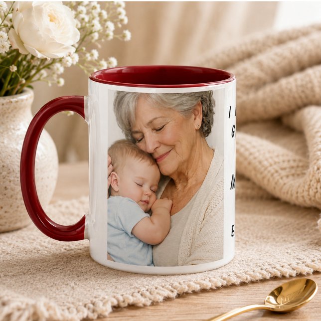 Mug Je t'aime grand-mère | Fête des grands-parents (I Love You Grandma | Grandparents Day Mug)