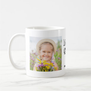 Mug Je t'aime Grand-père   Texte manuscrit avec deux p