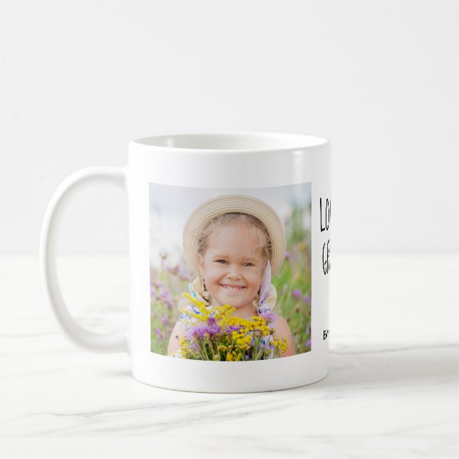 Mug Je t'aime Grand-père | Texte manuscrit avec deux p (Gauche)