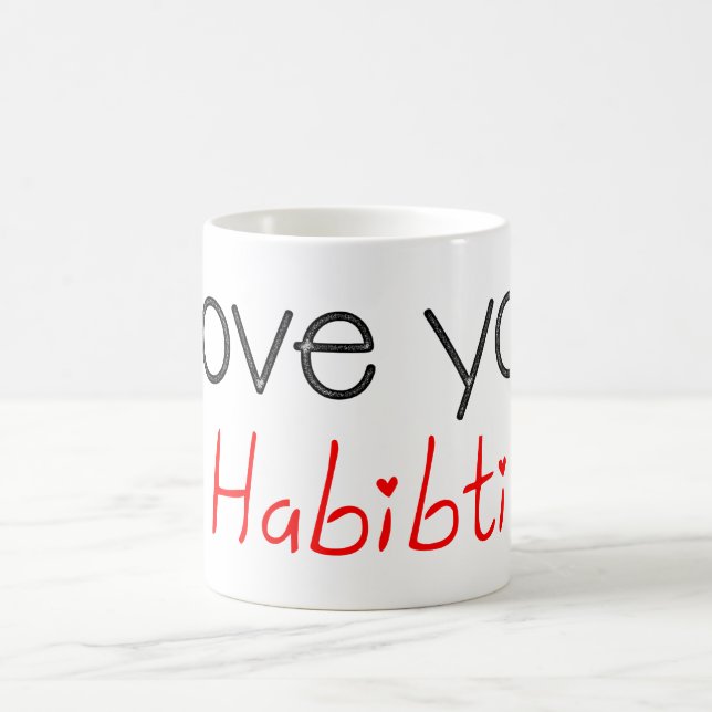 Mug Je t'aime habibti (Centre)