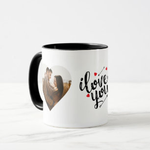 Mug Je T'Aime Heureuse Sainte-Valentin moderne