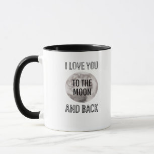 Mug Je t'aime jusqu'à la lune et retour Art Désert Lun