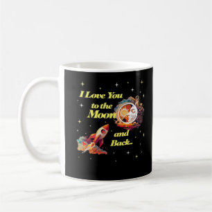 Mug Je t'aime jusqu'à la lune et retour Style élégant
