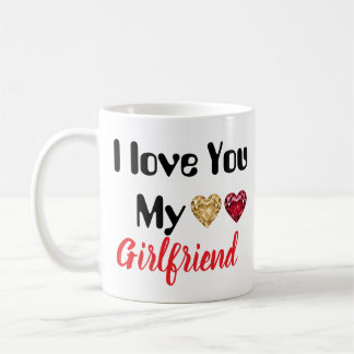 Mug Je t'aime ma petite amie Cadeau mignon romantique