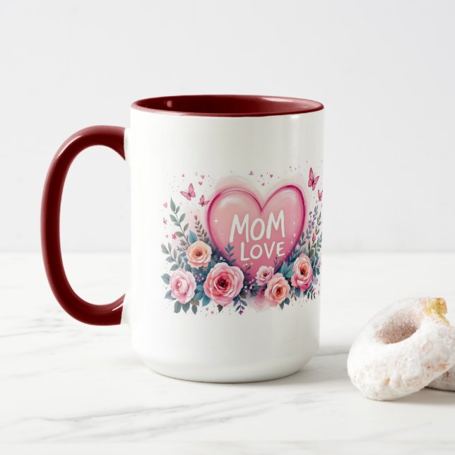 Mug Je t'aime maman  (Avec donut)