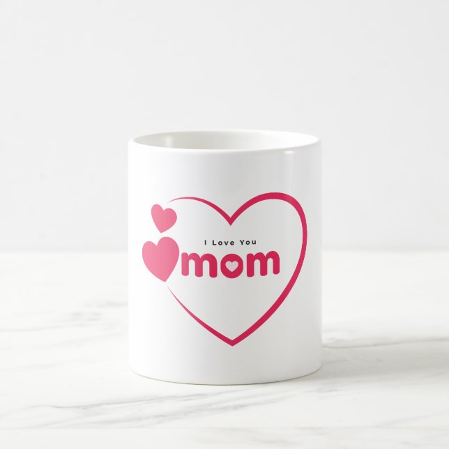 Mug Je t'aime maman, cadeau de fête des mères, pour ma (Centre)