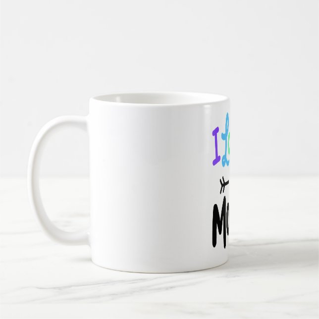 Mug Je T'Aime Maman Coeur Maman Fille Garçon Mères Mèr (Gauche)