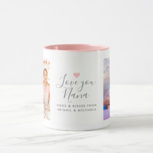 Mug "Je t'aime Nana" 2-Photos moderne