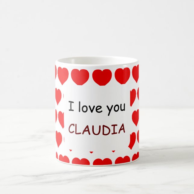 Mug Je t'aime Nom (Centre)