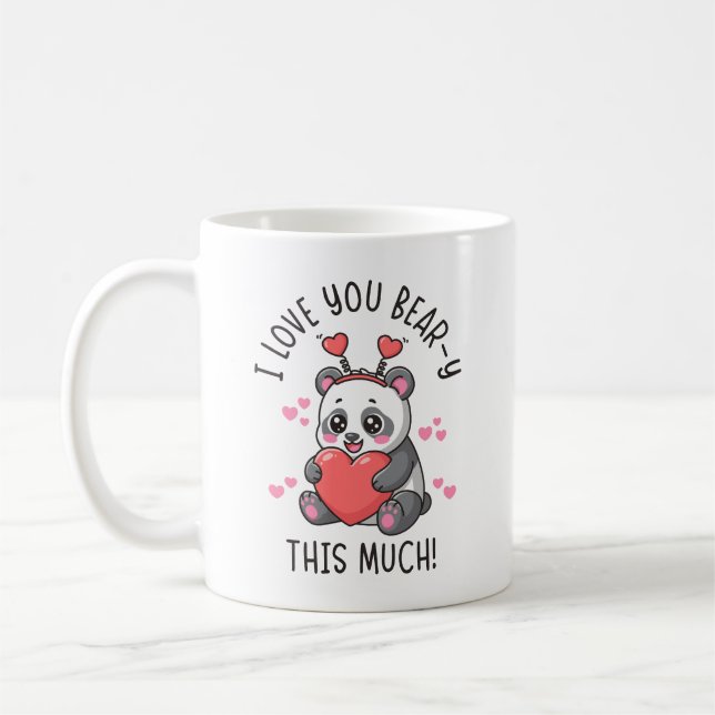 Mug Je t'aime Ourson autant que ça - Panda de la Saint (Gauche)