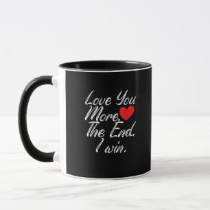 Mug Je t'aime plus je gagne Style drôle de couple Sain