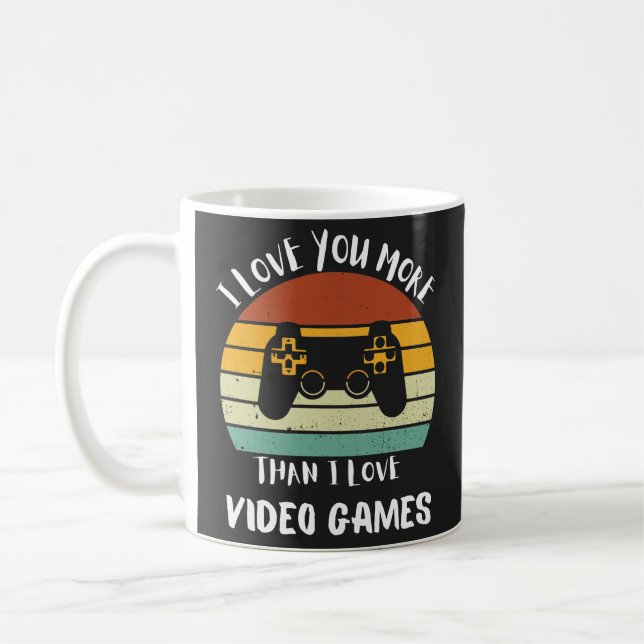 Mug Je T'Aime Plus Que J'Aime Les Jeux Vidéo (Gauche)