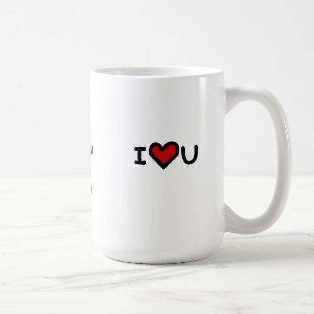 Mug "Je t'aime plus que le thé " (Droite)