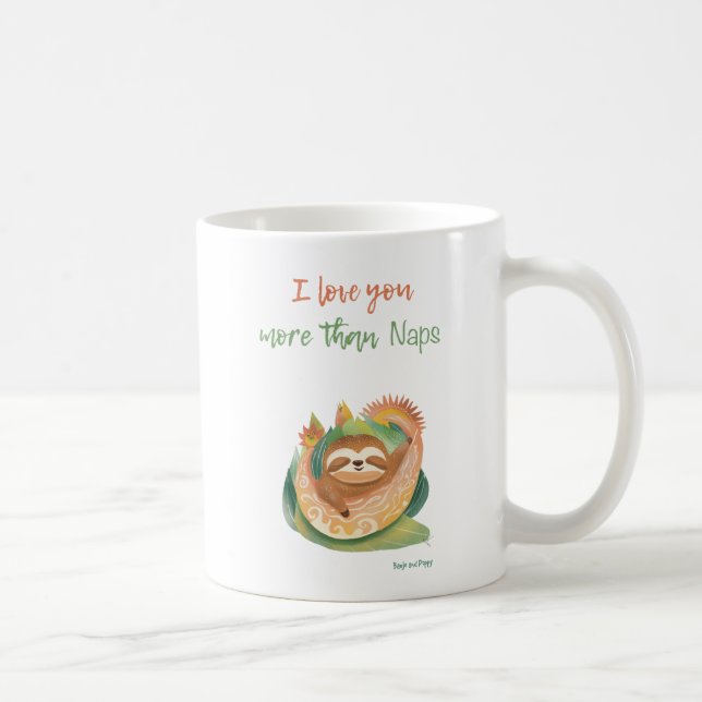 Mug Je t'aime plus que les siestes (Droite)
