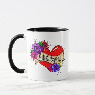 Mug Je T'Aime   Street Art Urban Heart Personnalisé