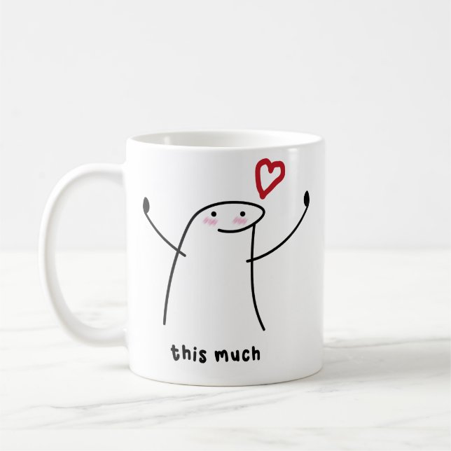 Mug je t'aime tellement, flork, anniversaire, annivers (Gauche)