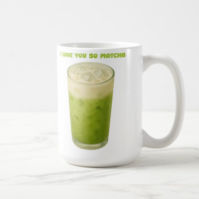 MUG JE T'AIME TELLEMENT MATCHA, MATCHA VERT THÉ AMOUR (Droite)