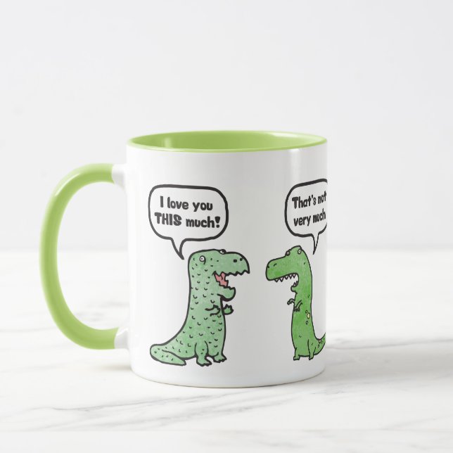 Mug Je t'aime tellement (T-Rex) (Gauche)