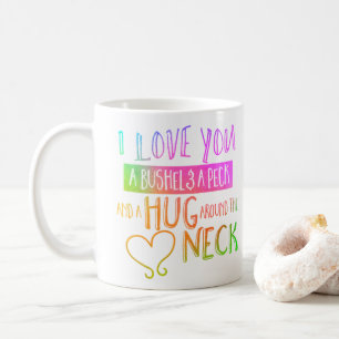 Mug Je t'aime un boisseau et un pique-nique