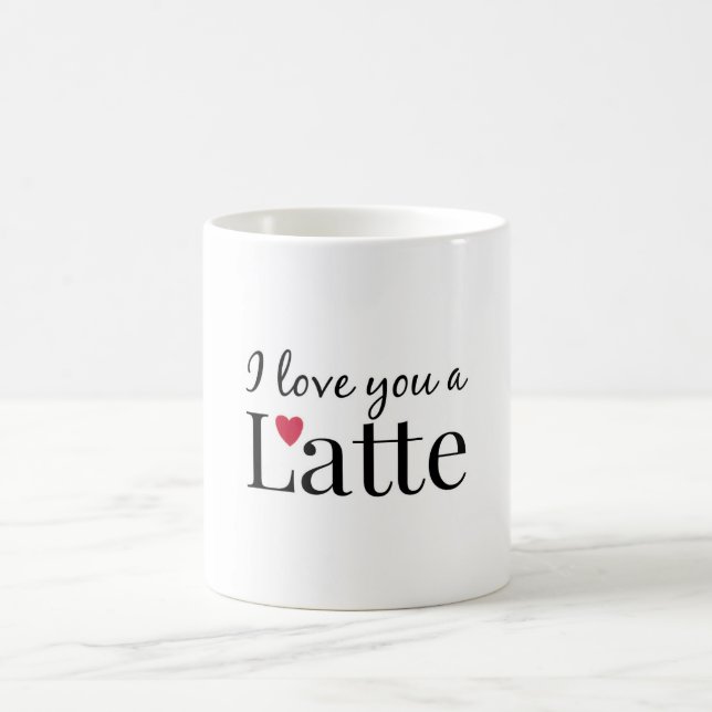 Mug Je t'aime un latte (Centre)