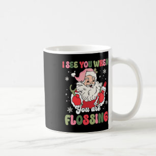 Mug Je Te Vois En Flossant Noël Dentiste Noël Noël Flo