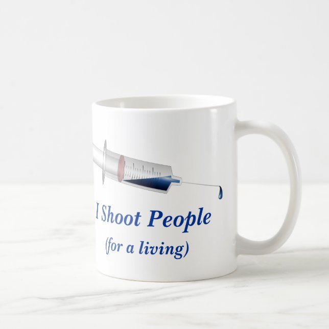 Mug Je tire l'humour d'infirmière de personnes (Droite)