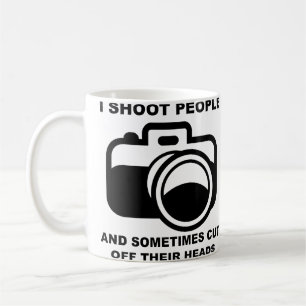 Mug Je tire sur les gens drôle Photographie Photograp