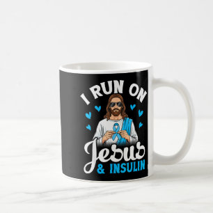 Mug Je tourne sur Jésus Insuline Espoir Foi Diabète de