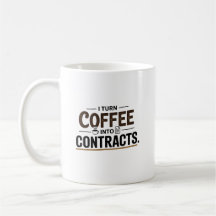 Je transforme le café en contrat agent immobilier