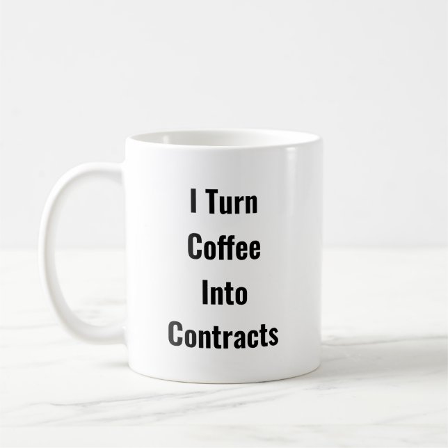 Mug Je Transforme Le Café En Contrats - Musique D'Affa (Gauche)